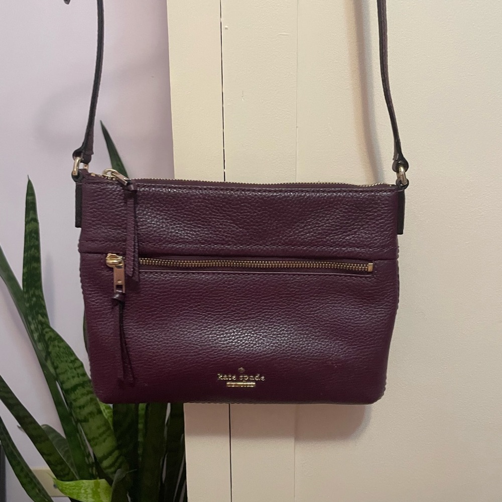 Kate Spade Maroon Crossbody Bag